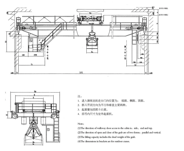 Grab Bucket EOT Crane