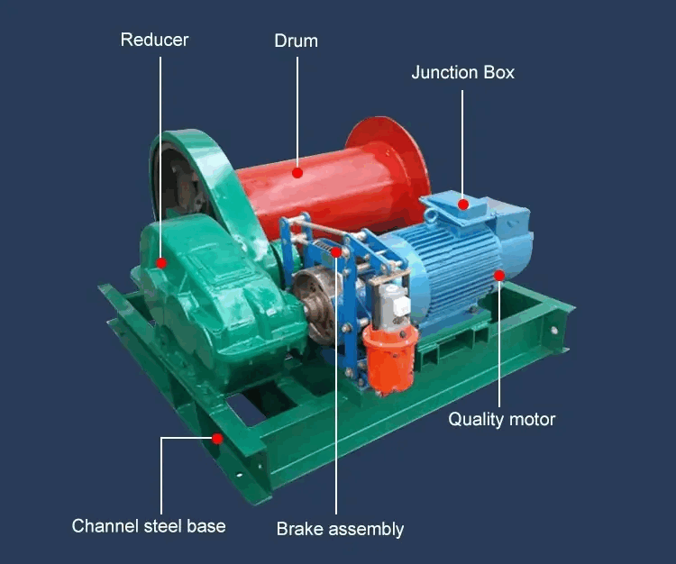 Heavy Duty Electric Winch Machine