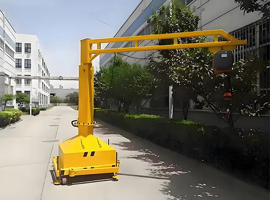 Mobile Portable Jib Crane On Wheels